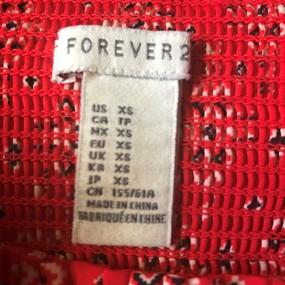 COPY - Forever 21 Aztec Ruffle Mini-Skirt Size XS - Picture 5 of 5